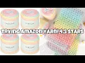 We Tried This Highly Rated Amazon Yarn Is It Any Good Yarn Swatches More