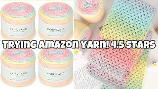 We Tried This Highly Rated Amazon Yarn Is It Any Good Yarn Swatches More