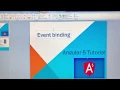 Angular 5 Event Binding
