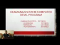 KEAMANAN SISTEM KOMPUTER Devil Program