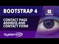 Bootstrap 4 Basics Contact Page Address And Contact Form
