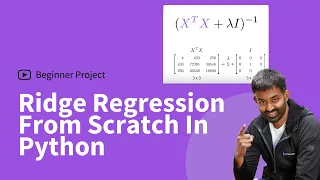 Ridge Regression From Scratch In Python Machine Learning Tutorial