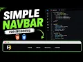 Simple Navbar in HTML CSS Easy Beginner Project