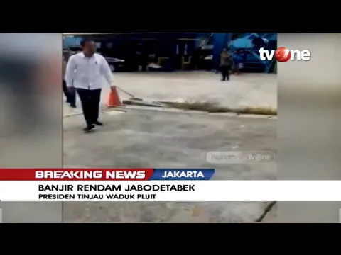 Presiden Joko Wiodo Tinjau Langsung Waduk Pluit Jakarta Utara