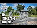 DIY Faux Stone Driveway Columns GenStone