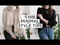 5 SIMPLE Tips To Elevate MINIMAL Outfits Simple Minimalist Wardrobe