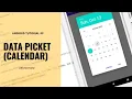 Android studio tutorial Datapicker Create a calendar-style date selector for user input
