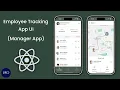 Employee Tracking Manager App UI in React Native Expo Time Tracker App TrackerJet