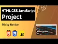 HTML CSS JavaScript Project - Sticky Navbar