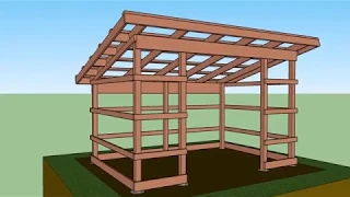 How To Frame a Small Pole Barn Garden Shed
