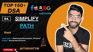 64 Simplify Path Stack Top 150 DSA Leetcode JAVA