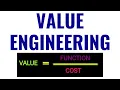 Value Engineering Value Analysis What is Value Hindi