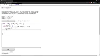 Array-2 pre4 Java Tutorial codingbat com