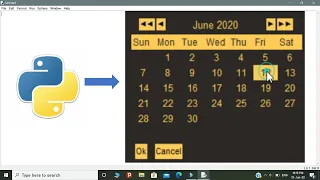How to Create a GUI Calendar using python 8 lines AK