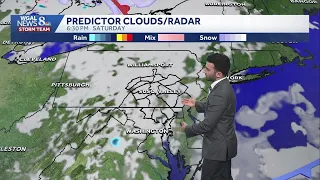 Rain ending overnight dry warm most of the weekend