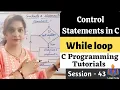 C-43-While loop in C Control Statements in C Session-43