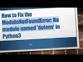 How to Fix the ModuleNotFoundError No module named dotenv in Python3