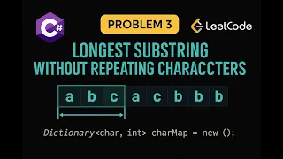 LeetCode 3 Longest Substring Without Repeating Characters C Solution Sliding Window