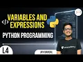 L4 Variables and Expressions Jay Bansal Python Programming Course
