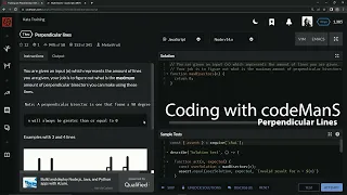 Codewars 7 kyu Perpendicular Lines Javascript