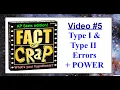 AP Statistics Chapter 9 - Type I II Errors Power