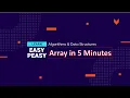 1 - Array as a data structure in 5 minutes