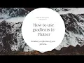 Applying gradient on images in Flutter Gradient in Flutter aseemwangoo