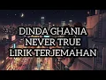 Dinda ghania - never true / lirik terjemahan (Indonesia)