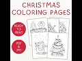 Printable Christmas Coloring Pages for Kids Xmas Colouring Sheets Christmas Activities