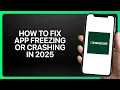 How To Fix App Freezing or Crashing in Instacart Tutorial