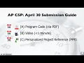 Submitting Your AP CSP Create Task - Final Steps Before the Deadline