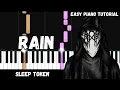 Download Lagu Sleep Token - Rain (Easy Piano Tutorial)