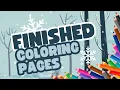 December and January Finished Coloring Pages