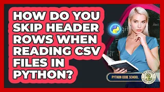 How Do You Skip Header Rows When Reading CSV Files In Python - Python Code School
