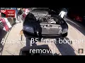 Audi 4 B5 1994 2001 front bumper removal