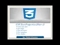 CSS Text Properties Part 1 by Mohit Sharma