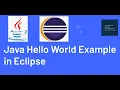 How to run first Java code in Eclipse