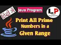Java Program to Find Prime Number between Two Numbers Learn Programming2 0