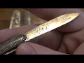 Knives Made Out Of REAL Silver Gold Victorian Era Silver Fruit Knives More