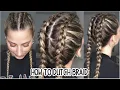 HOW TO DUTCH BRAID YOUR OWN HAIR BEGINNER TUTORIAL Short Medium and Long Hairstyle