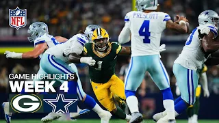 Green Bay Packers vs Dallas Cowboys Game Highlights 2025 NFL Season Week 4