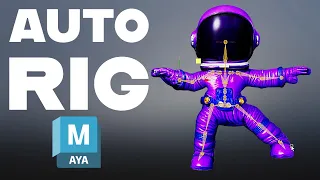 Quick Rig a Character in Autodesk Maya Fast Auto Rig Tutorial