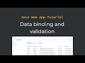 Java tutorial Data binding and validation in Vaadin forms part 9