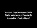 VALIDATE Your Data in WordPress Plugin Development FAST