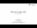 Morse Code Arduino Project 1