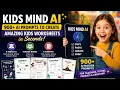 Kids Mind AI Review Create 900 Kids Worksheets with AI Teachers Homeschool Printables