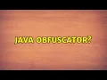 Ubuntu Java obfuscator