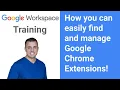 How you can easily find and manage Google Chrome Extensions