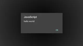 simple javascript alert - hello world