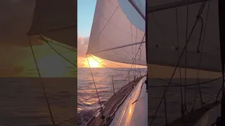 Sailing from the Mediterranean across the Atlantic Ocean in under a minute! #sailing #shorts #travel